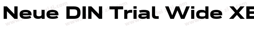 Neue DIN Trial Wide XBold字体转换